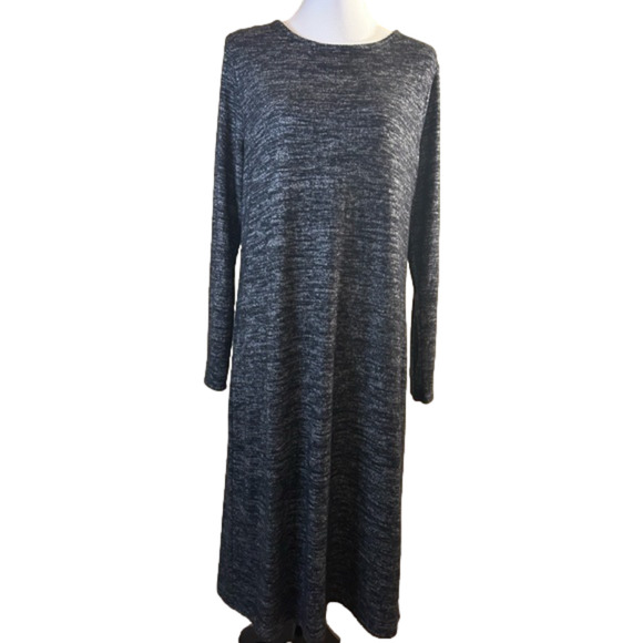 GAP Dresses & Skirts - GAP: Cozy, soft Heathered Charcoal Winter Dress in Large